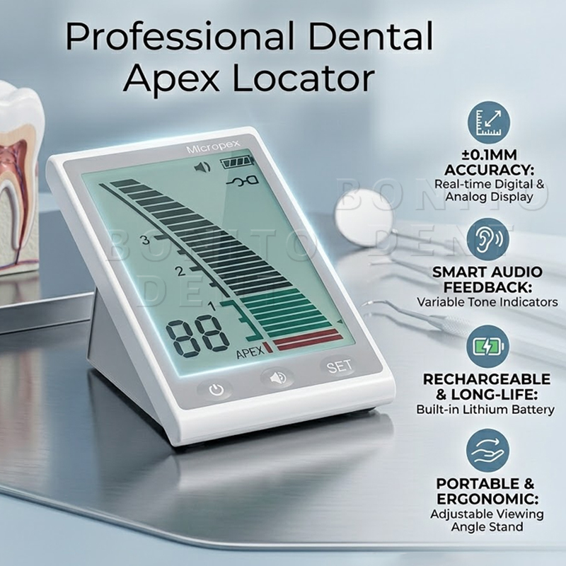 Dental Mini Apex Locator for Root Canal Treatment with 3.7" LED Screen Class II Precise Length Measurement With CE Certified,Dental Mini Apex Locator for Root Canal Treatment with 3.7" LED Screen Class II Precise Length Measurement With CE Certified
