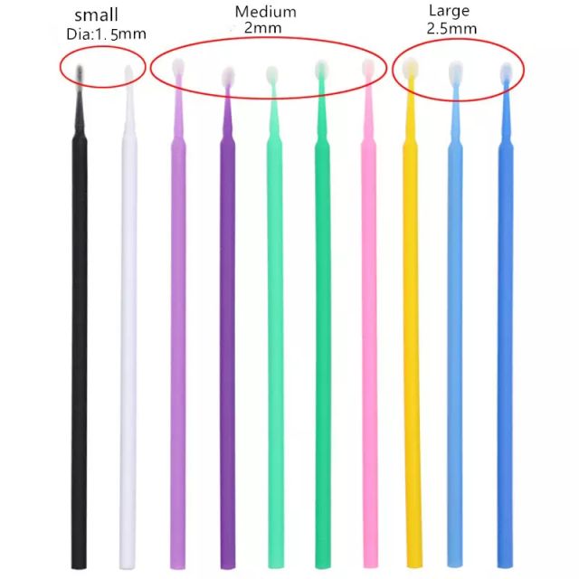 100PCS Dental Materials Disposable Micro Brush Applicators Colorful Brush Beauty Makeup Oral Care Applicator Brush Dentistry,100PCS Dental Materials Disposable Micro Brush Applicators Colorful Brush Beauty Makeup Oral Care Applicator Brush Dentistry