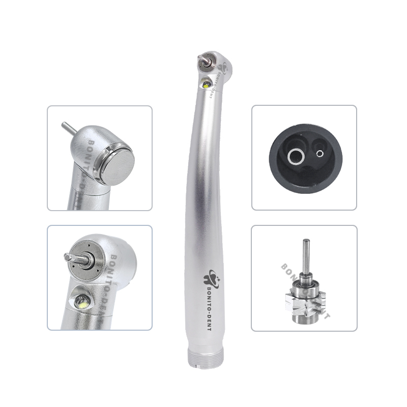 Dental Products Dental Handpiece 3 Water Spray Led High Speed Handpiece Push Button Dental Air Rotor Turbine Dentist Use,NSK style high speed dental handpiece with triple water spray, ceramic bearings and push button chuck for stable cutting, low noise and precise dental procedures.