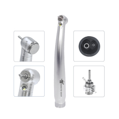 Dental Products Dental Handpiece 3 Water Spray Led High Speed Handpiece Push Button Dental Air Rotor Turbine Dentist Use,NSK style high speed dental handpiece with triple water spray, ceramic bearings and push button chuck for stable cutting, low noise and precise dental procedures.