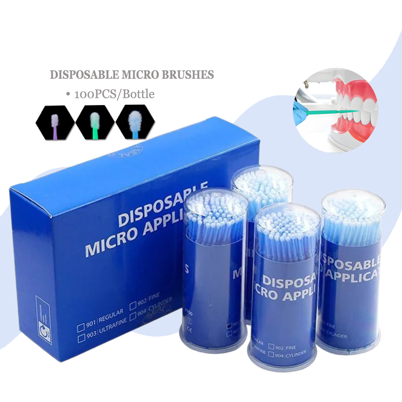 100PCS Dental Materials Disposable Micro Brush Applicators Colorful Brush Beauty Makeup Oral Care Applicator Brush Dentistry,100PCS Dental Materials Disposable Micro Brush Applicators Colorful Brush Beauty Makeup Oral Care Applicator Brush Dentistry