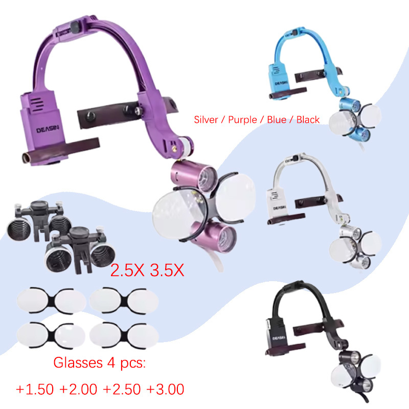 Wholesale Medical Dental Equipment Dental Headlight 3.5x 2.5x Dental Loupes With Led Light,Wholesale Medical Dental Equipment Dental Headlight 3.5x 2.5x Dental Loupes With Led Light