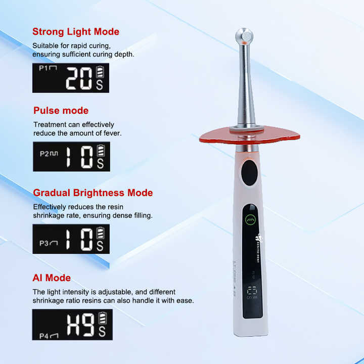 1S Dental Curing Light Wireless LED Cure Lamp Max 2400mW/cm² Dental LED Lamp Light Cure,1S Dental Curing Light Wireless LED Cure Lamp Max 2400mW/cm² Dental LED Lamp Light Cure