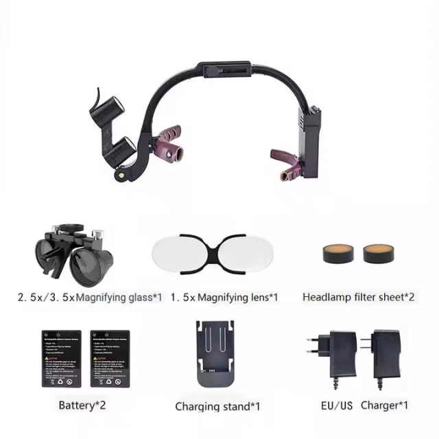 Wholesale Medical Dental Equipment Dental Headlight 3.5x 2.5x Dental Loupes With Led Light,Wholesale Medical Dental Equipment Dental Headlight 3.5x 2.5x Dental Loupes With Led Light