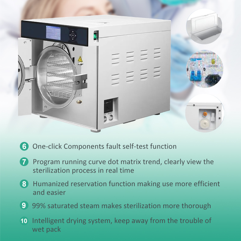 High Quality 18L/23L Dental Equipment Medical Class B Autoclave Pressure Steam Sterilizer for Dental Clinic With CE Certified,High Quality 18L/23L Dental Equipment Medical Class B Autoclave Pressure Steam Sterilizer for Dental Clinic With CE Certified