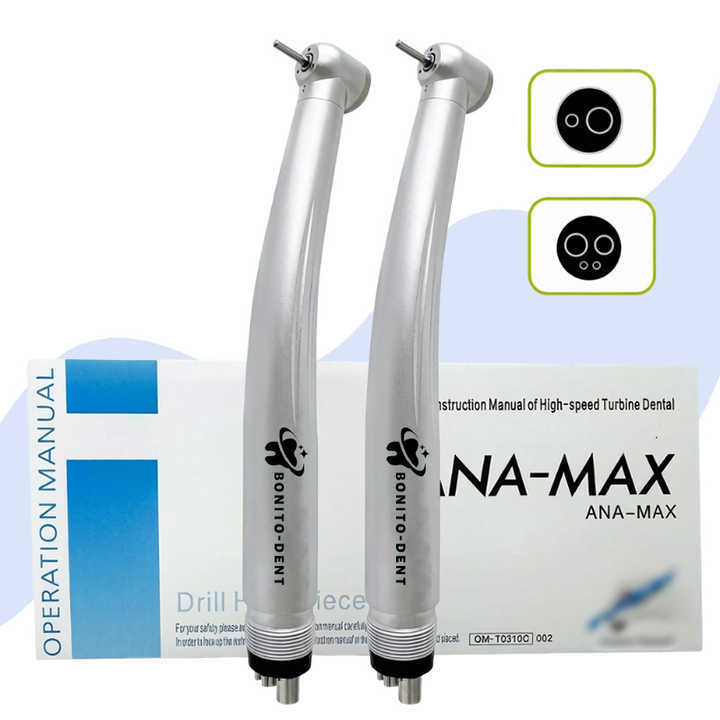 Top Sale Ceramic Bearing Dental Handpiece Pa-na Max Single Water Spray High Speed Air Turbine Push Button 4 Holes 2 Hole CE,SK style dental handpiece