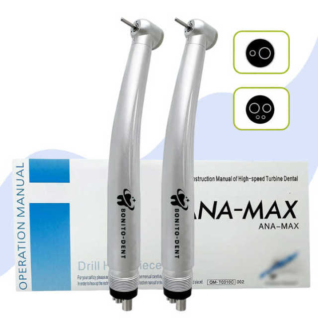 Top Sale Ceramic Bearing Dental Handpiece Pa-na Max Single Water Spray High Speed Air Turbine Push Button 4 Holes 2 Hole CE,SK style dental handpiece