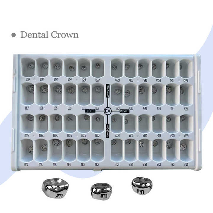 48pcs/box Dental Kids Adult Stainless Steel Orthodontic Pediatric Crowns Braces Primary Molar Crown Dentistry Tool CE Certified,48pcs/box Dental Kids Adult Stainless Steel Orthodontic Pediatric Crowns Braces Primary Molar Crown Dentistry Tool CE Certified