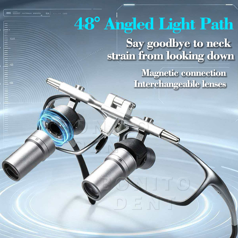 48° Ergo Magnetic Dental Loupes 4X 5X 6X Interchangeable Lens System Quick Attach Surgical Magnifying Glasses for Dentist,48° Ergo Magnetic Dental Loupes 4X 5X 6X Interchangeable Lens System Quick Attach Surgical Magnifying Glasses for Dentist