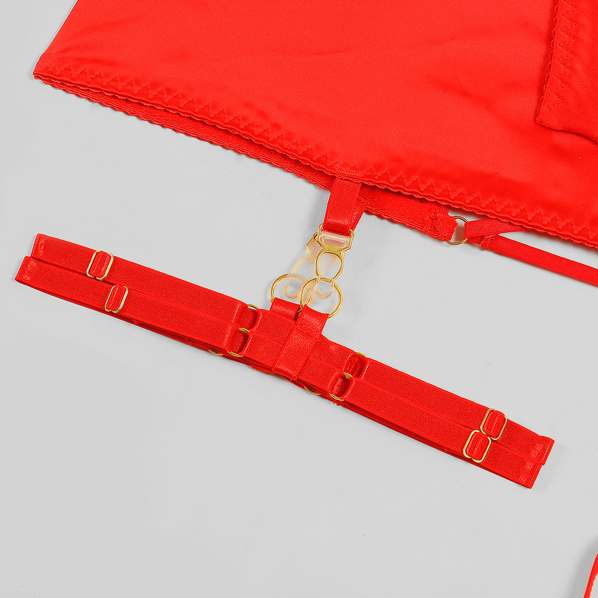 Scarlet Desire Embroidered Lingerie Set | The Flame of Seduction
