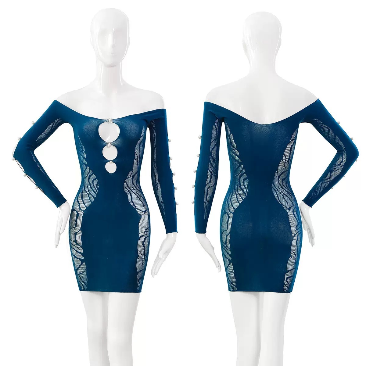 Irresistible Pearl Bodycon Dress – Snatched Waist, Perfect Curves 💋