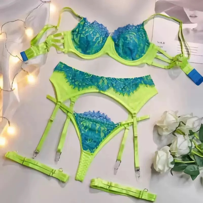 Hot Pink vs Neon Green Lingerie Set – Which One Wins? 💋🔥