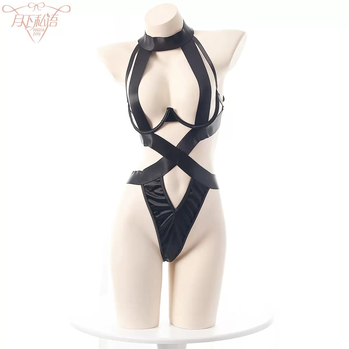 Strappy Bondage Bodysuit – Snatched Waist, Dominant Energy 🔥