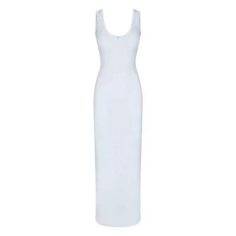 XOXO Minimal Ribbed Backless Dress – Sleek, Soft & Curve-Defining