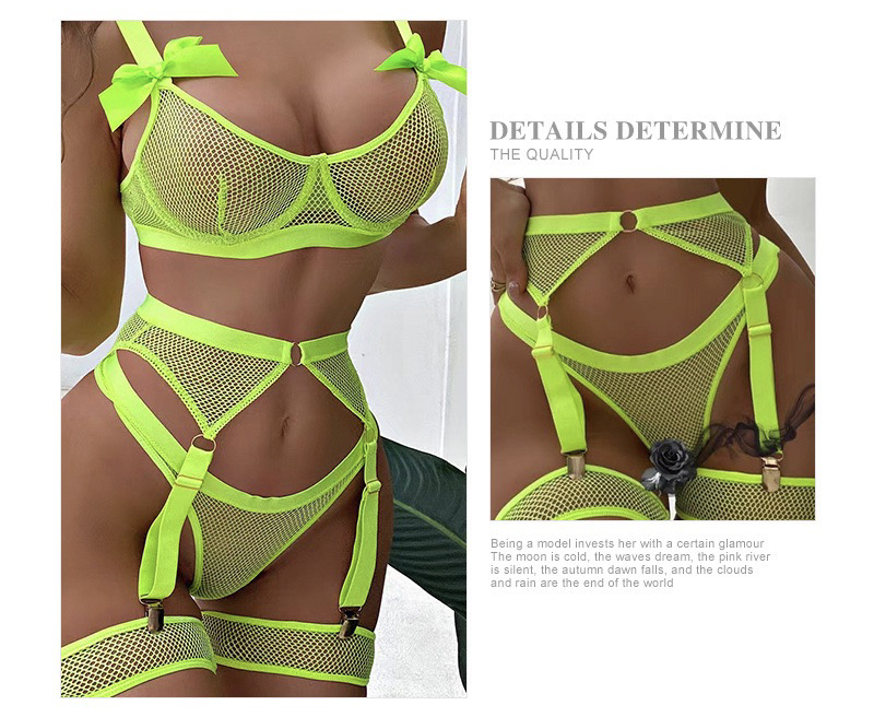 XOXO Scarlet Bow Mesh Lingerie Set – Bold & Irresistible Red