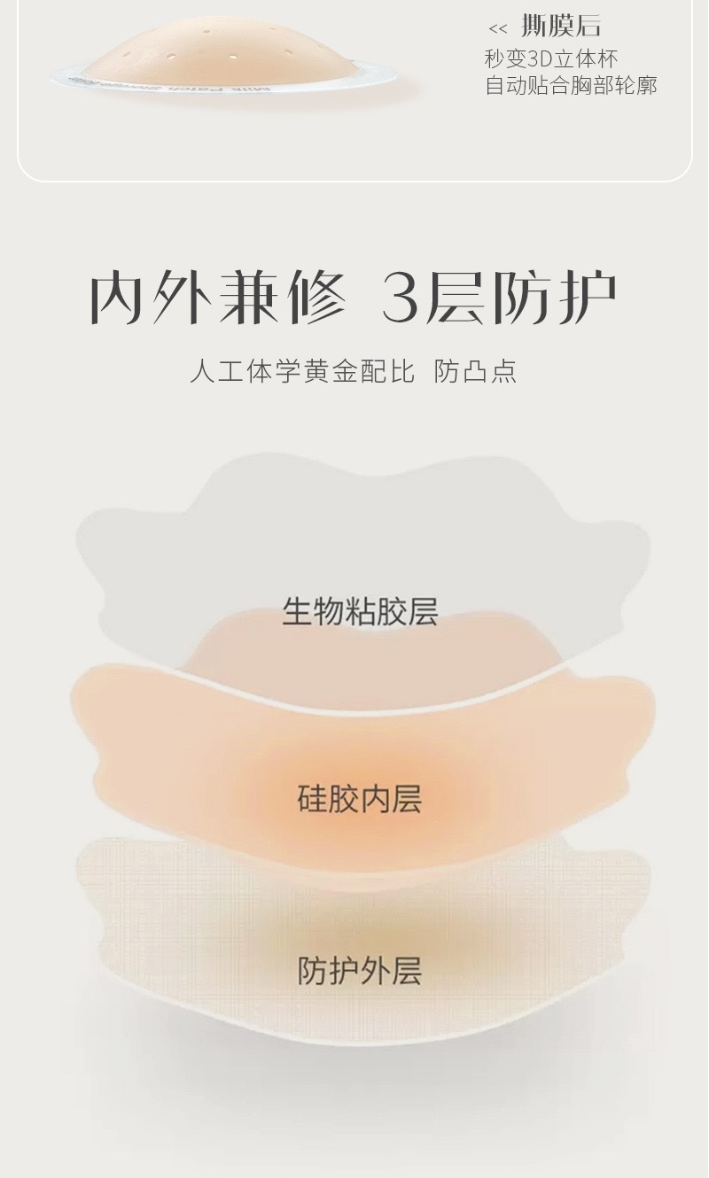 Invisible Breathable Nipple Covers | Glue-Free Seamless Lift Pads