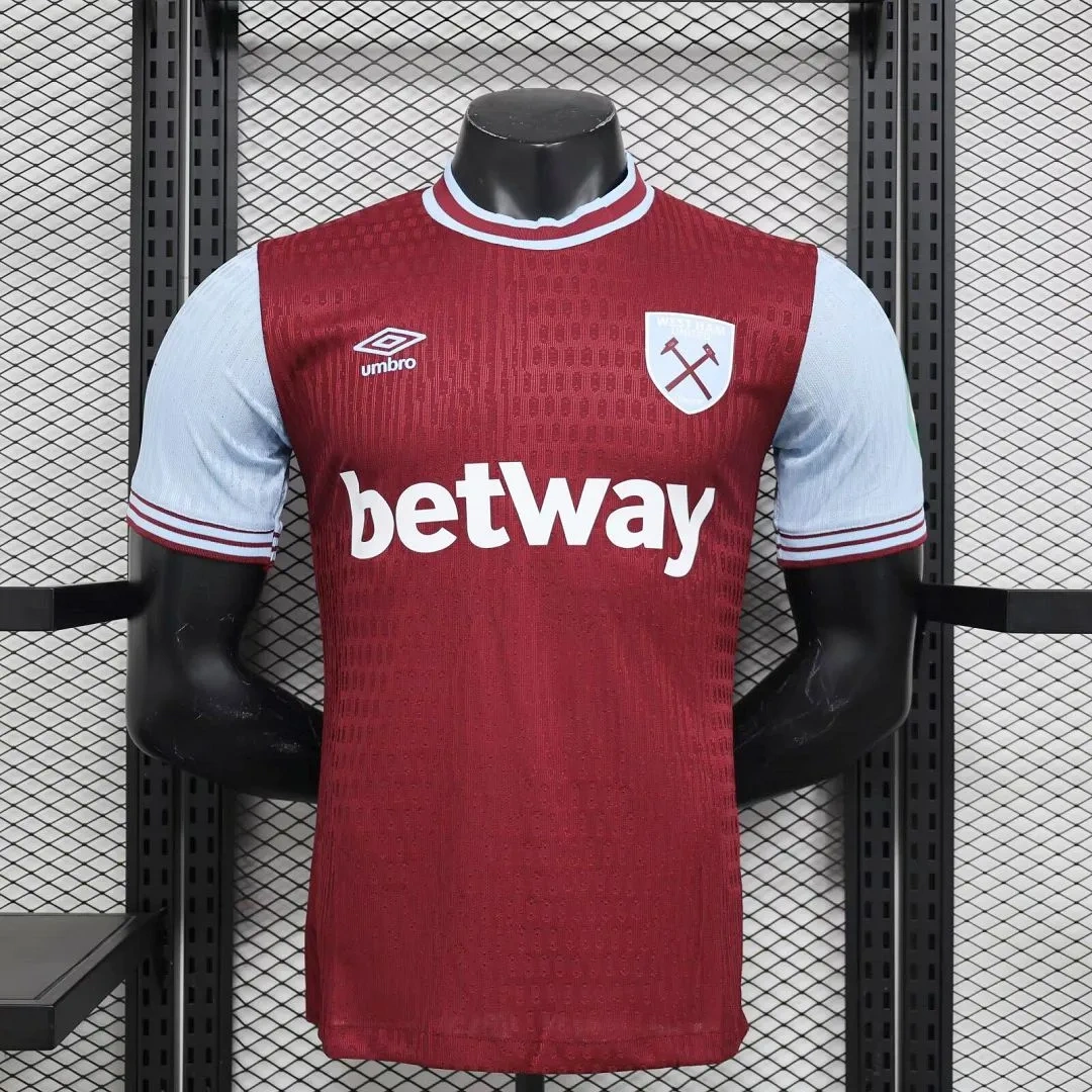 West Ham United Home Bowen 20 Shirt 2024-2025 Player version Size：S-2XL（Non-Customize）