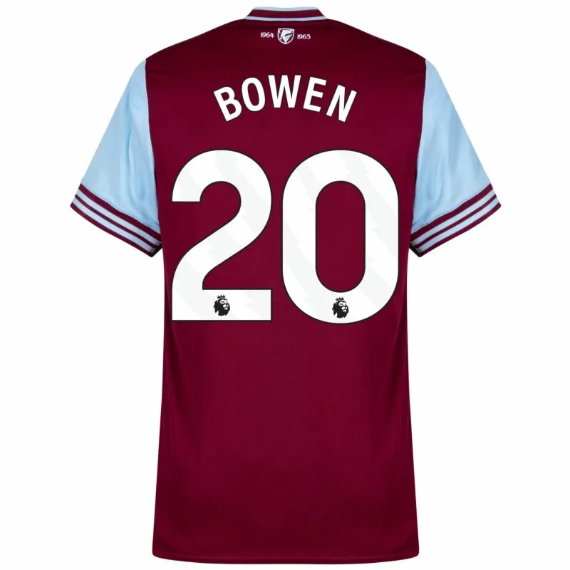West Ham United Home Bowen 20 Shirt 2024-2025 Player version Size：S-2XL（Non-Customize）