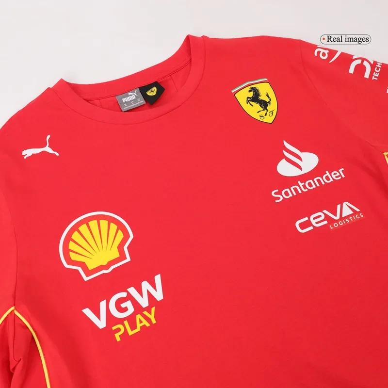 F1 Scuderia Ferrari Racing Team Charles Leclerc Driver T-Shirt 2024