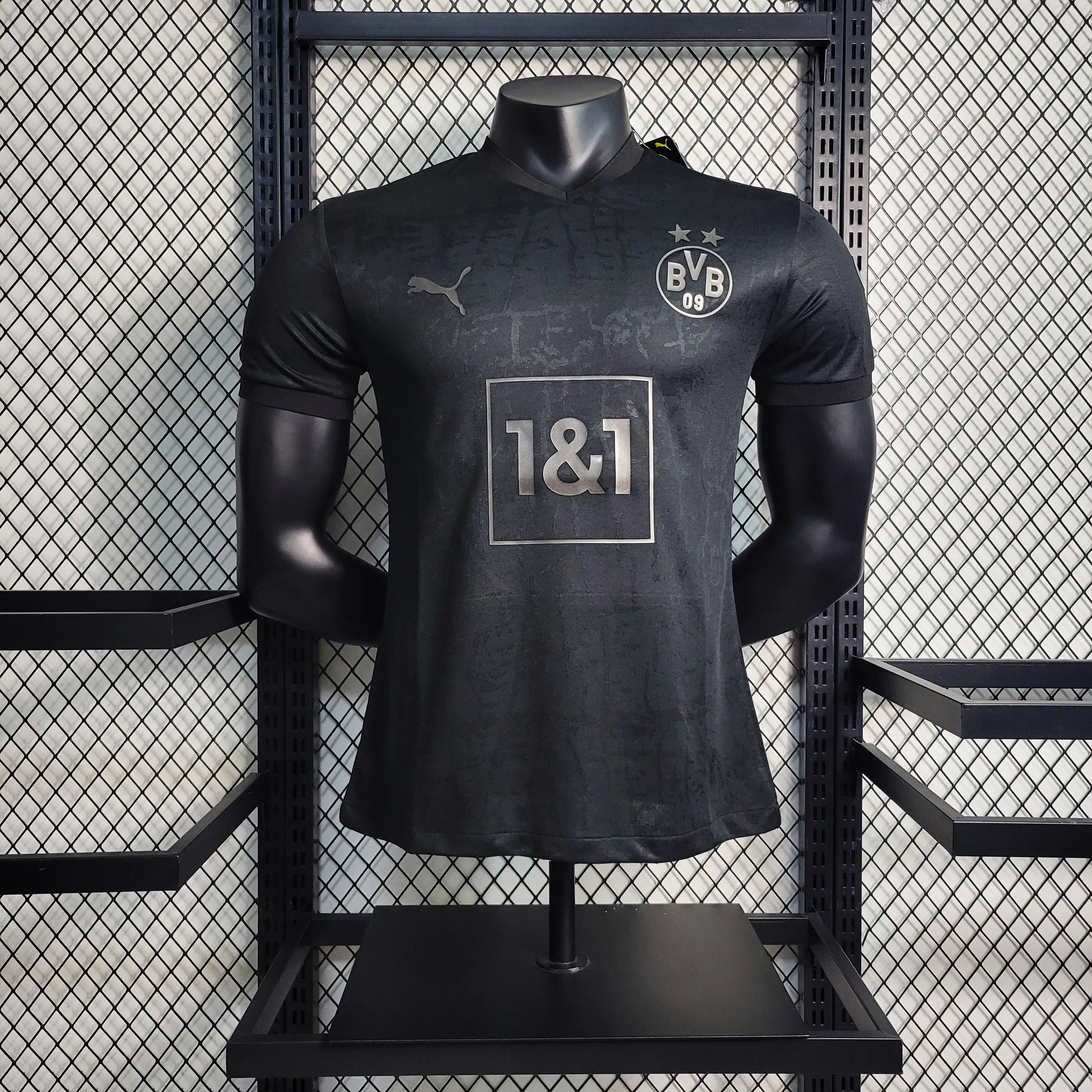 22-23 Borussia Dortmund All-Black Jersey Player Version