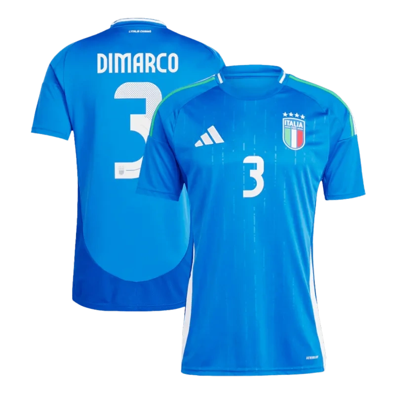 2024 EURO Nation Italy Home Jersey CHIESA #14 BARELLA #18 DIMARCO #3