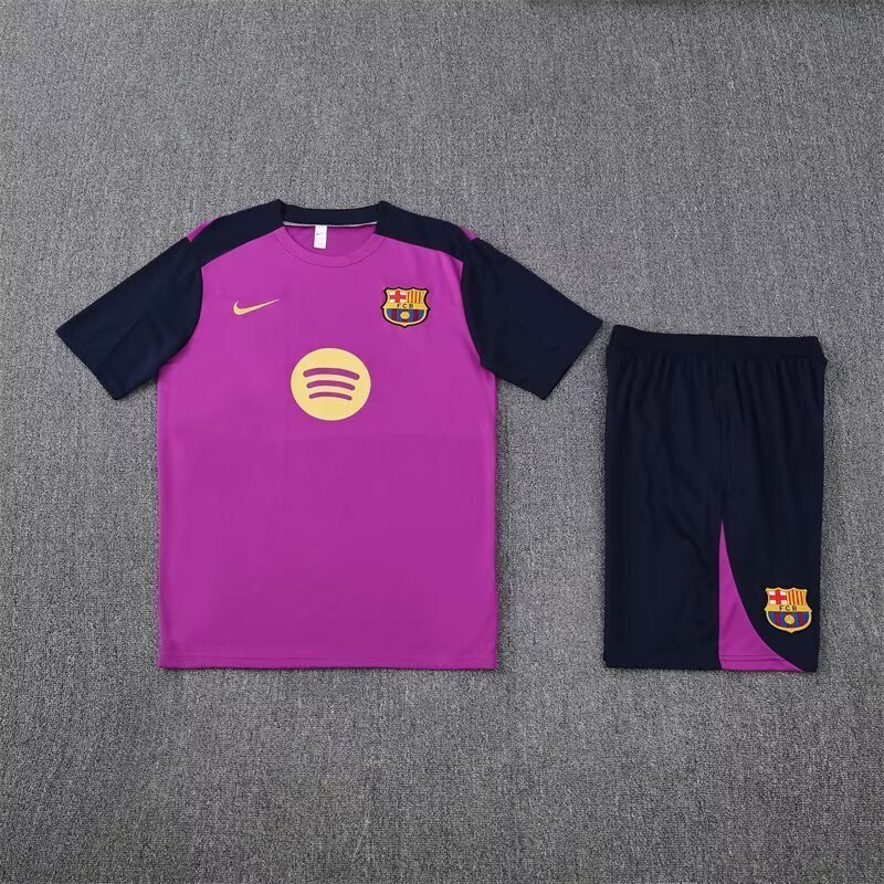 25-26 Barcelona Pink Training Kits Football Tracksuits