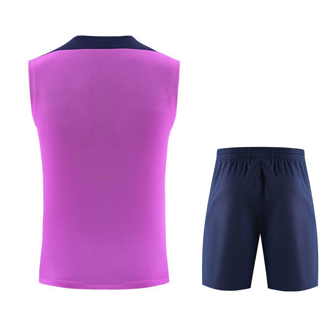 25-26 Barcelona Pink Training Kits Football Vest Suits