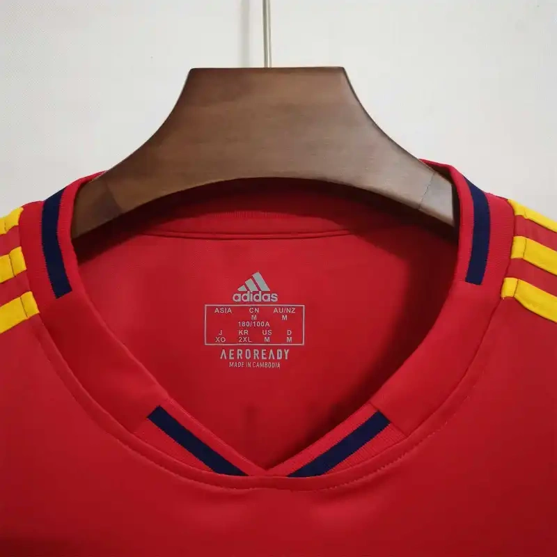 2010 Spain Nation Retro Jersey Home World Cup