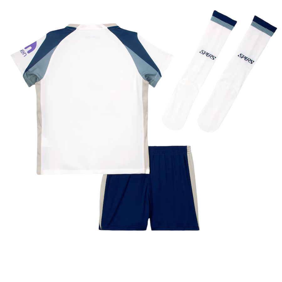 Kids Tottenham Hotspur Home Soccer Kits 25-26 (Jersey+Shorts+Socks)