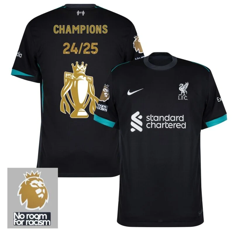 Liverpool Away Premier League Winners Trophy Edition Shirt 2024-2025 Player version