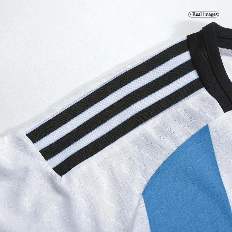 2022 Argentina World Cup Champion Edition 3 stars Home Jersey Player Version