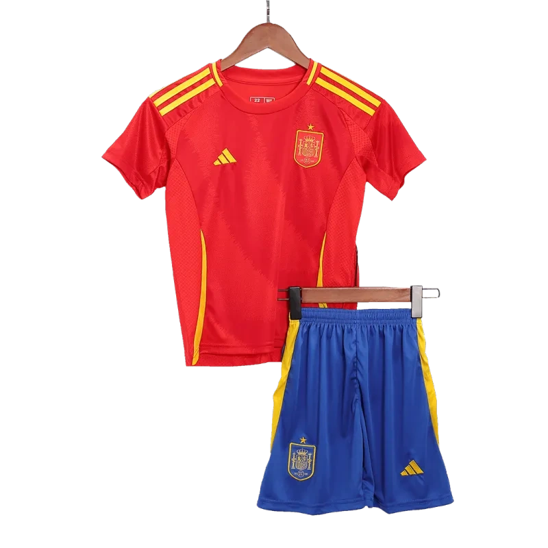 2024 Kids Spain Nation Home Kit EURO  Youth Apparels