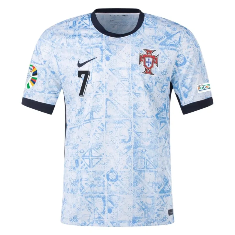 2024 Portugal Nation Away Ronaldo #7 R. Leão #17 Pepe #3 Jersey Euro