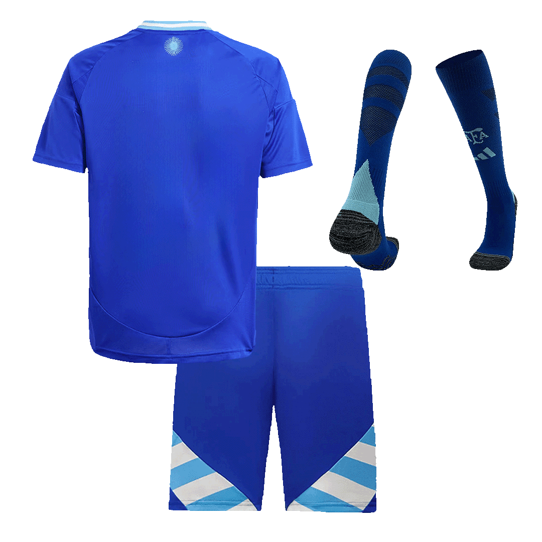Kids Argentina Custom Away Full Soccer Kits 2024