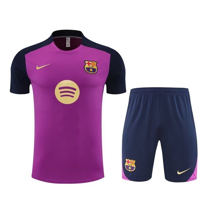 25-26 Barcelona Pink Training Kits Football Tracksuits