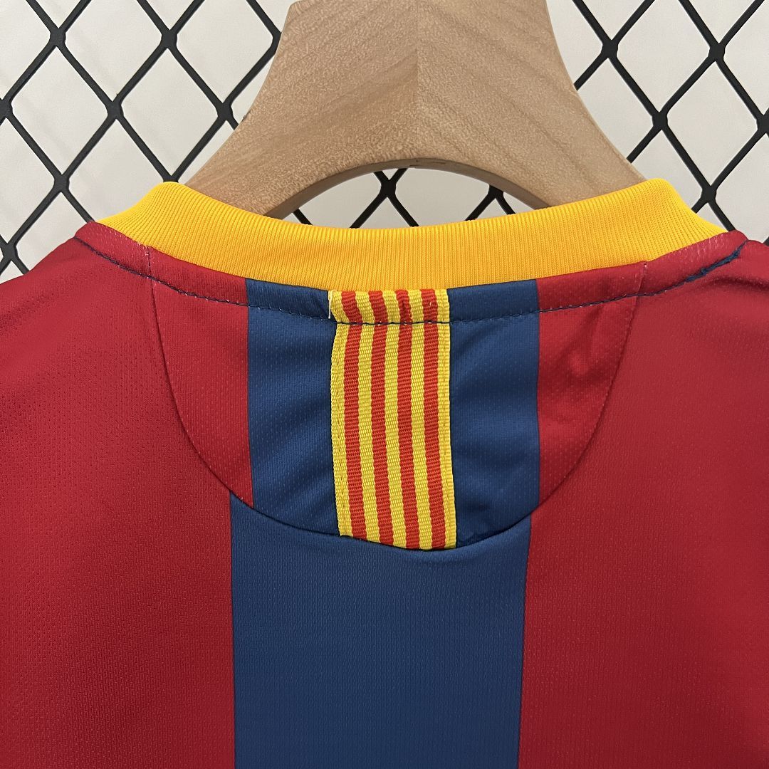 Barcelona 10-11 Home Retro Kids Kit Football Jersey