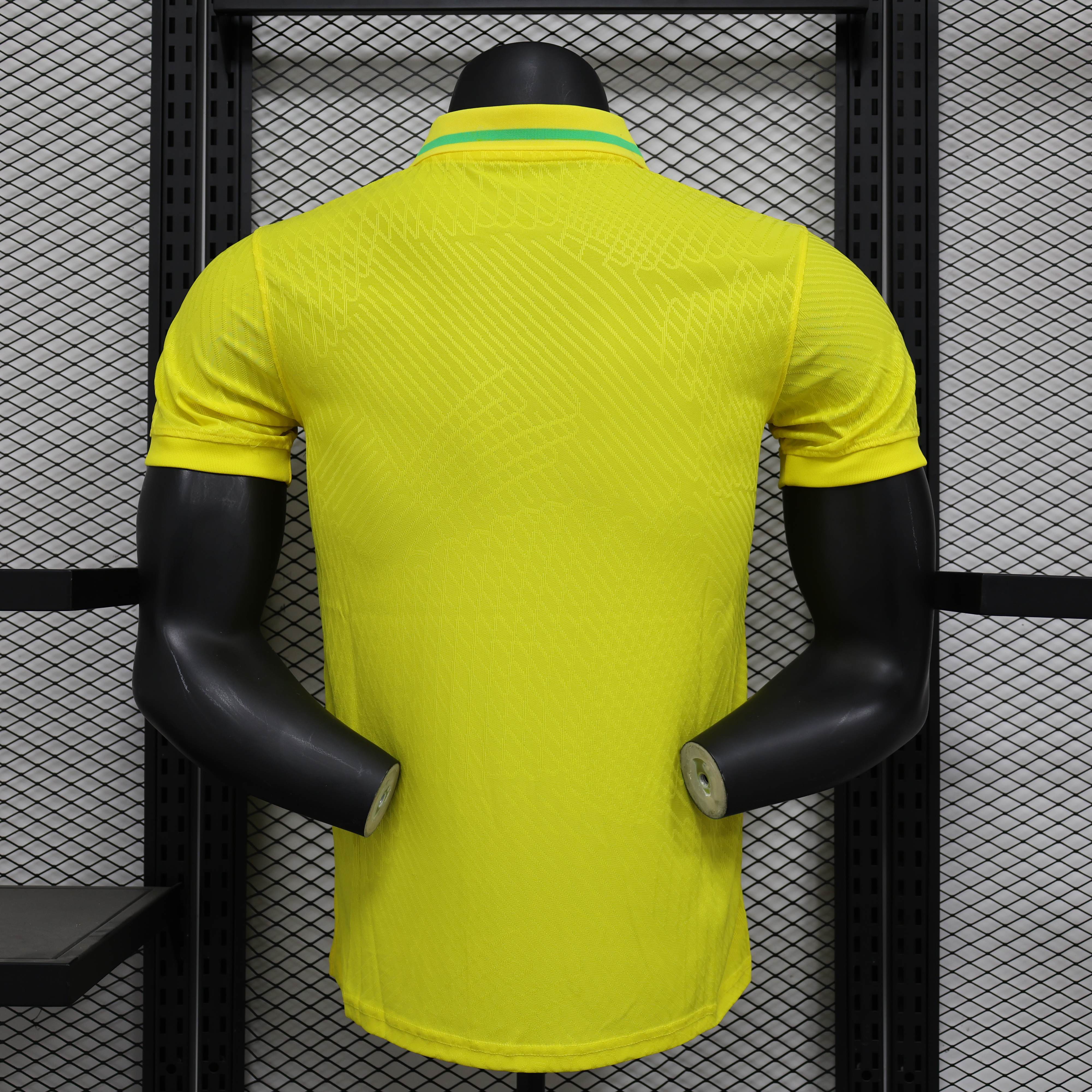 Nike Brazil Men's 2024 Slim Fit POLO Shirt - Yellow