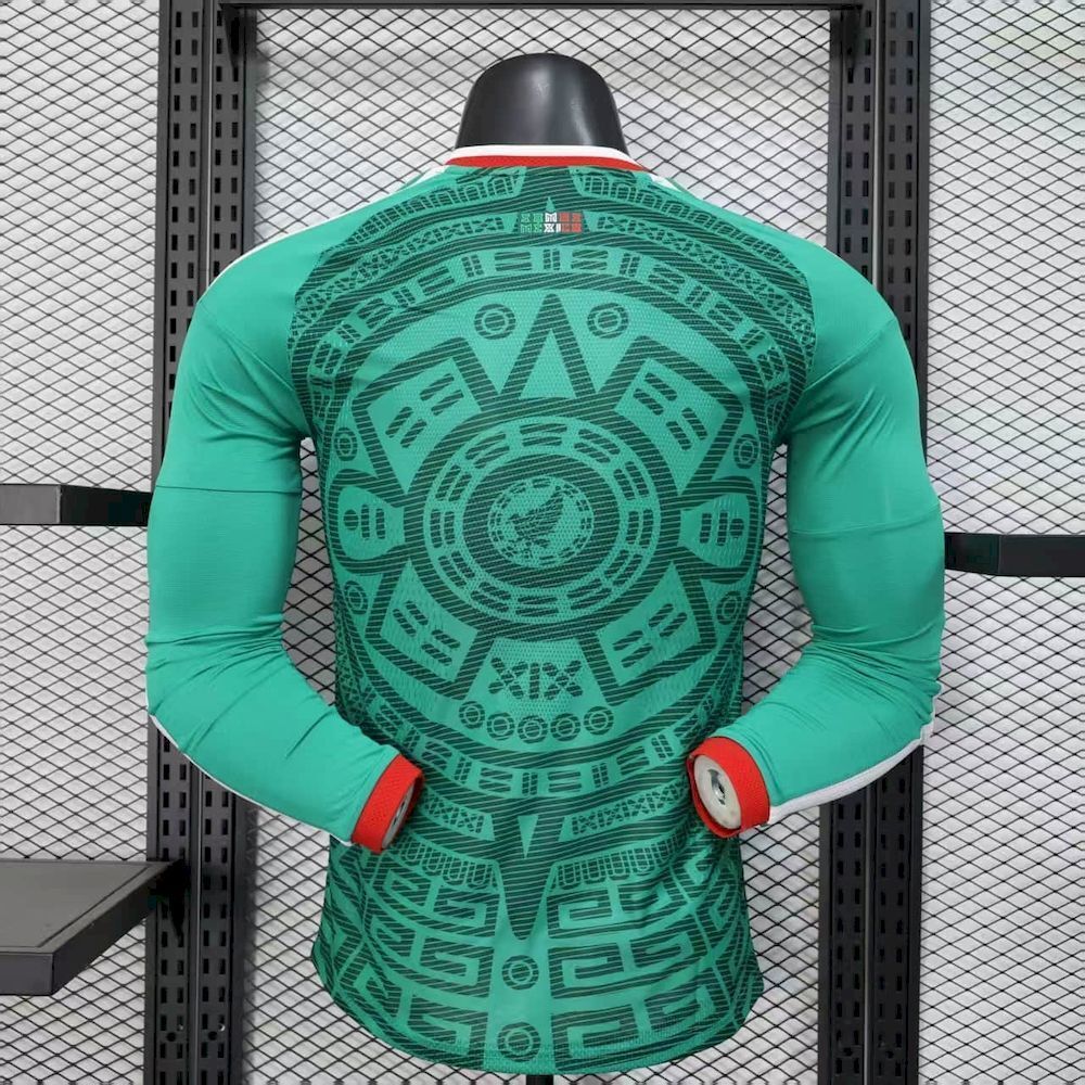 Mexico 2026 World Cup Home Jersey Long Sleeve Jersey Player Version