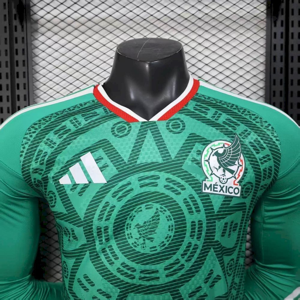 Mexico 2026 World Cup Home Jersey Long Sleeve Jersey Player Version