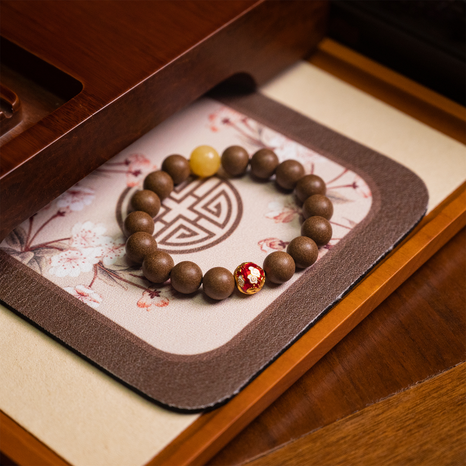 Aromatic Dragon Harmony Bracelet – Enamel Dragon Bead & Yellow Calcite Energy Bracelet