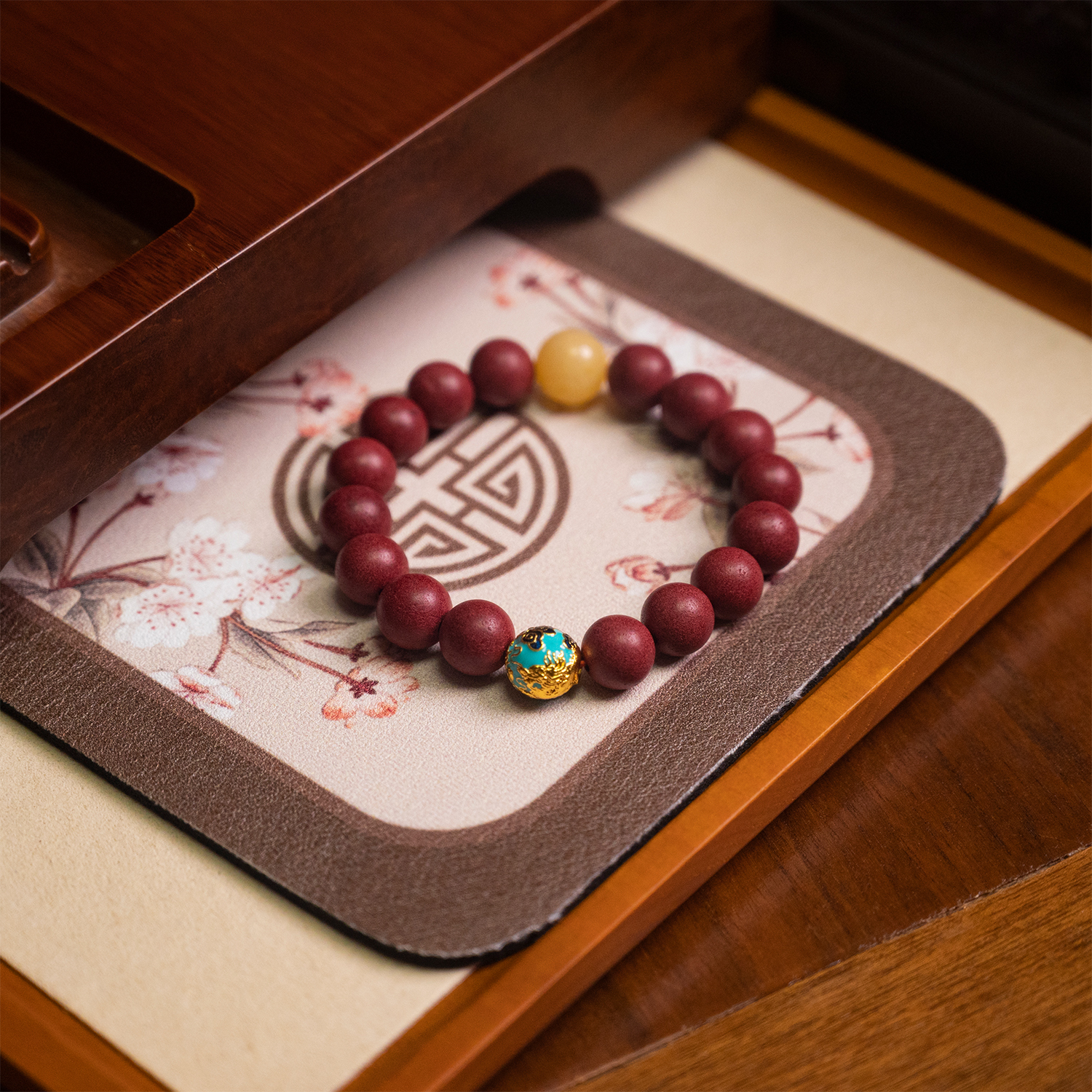 Aromatic Dragon Harmony Bracelet – Enamel Dragon Bead & Yellow Calcite Energy Bracelet