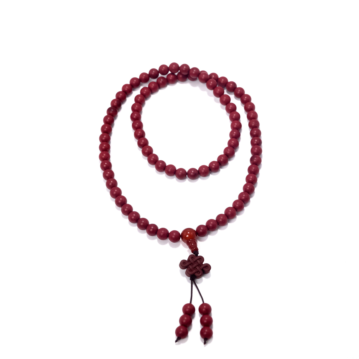 Aromatic Lion Blessing Mala – 108 Incense Beads with Auspicious Talisman