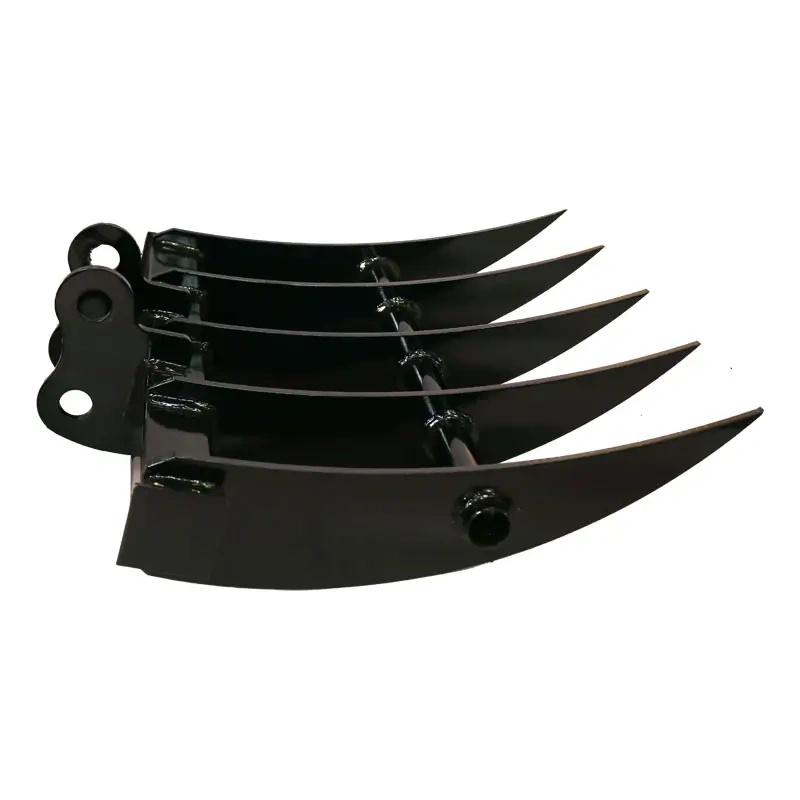 Heavy-Duty Rake Attachment Efficient Material Sorting & Ground Preparation for Compact Skid Steer Loaders
