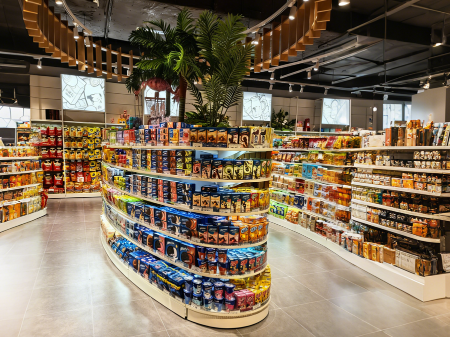 Arc Snack Display Shelving Unit