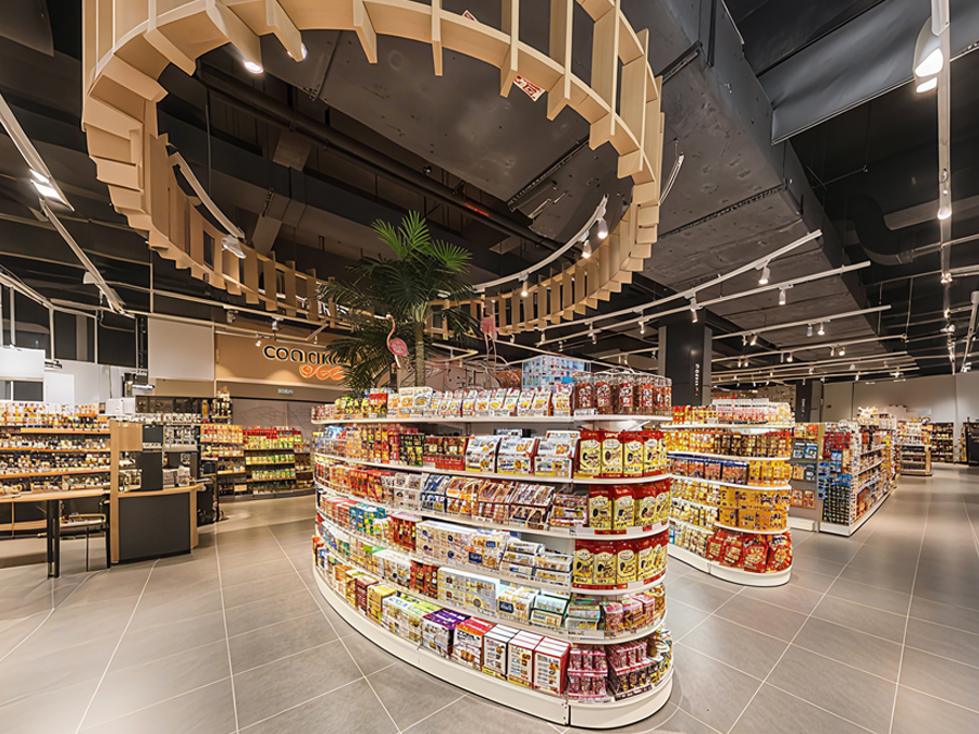 Arc Snack Display Shelving Unit