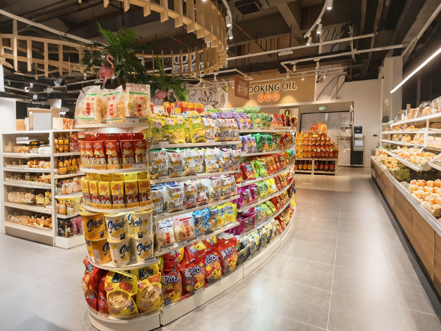 Arc Snack Display Shelving Unit