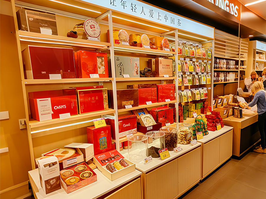 Floral Tea Display Shelf
