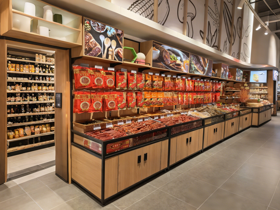 Supermarket Dry Goods Shelf