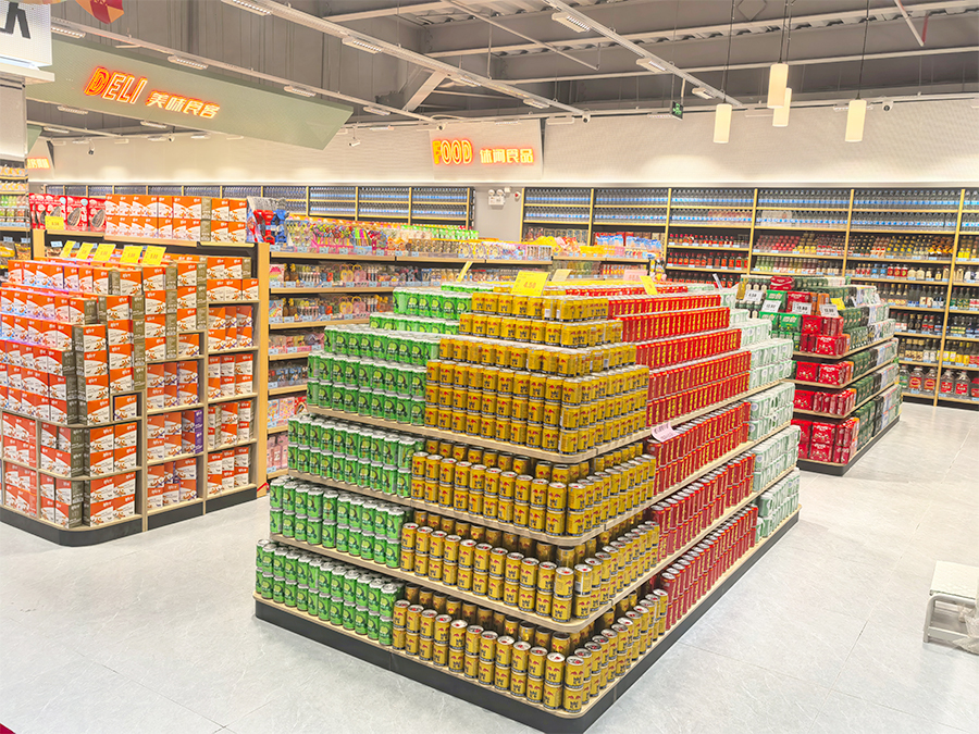Beverage Shelves for Supermarkets