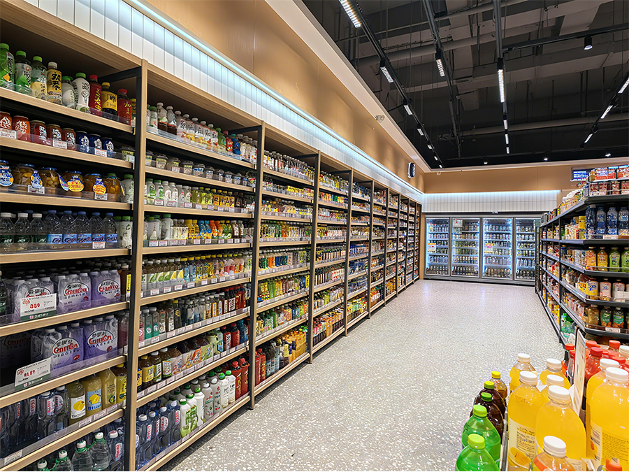 Beverage Shelves for Supermarkets